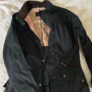 Barbour Waxed Jacket. Quilted Interior. USA 4 VGUC